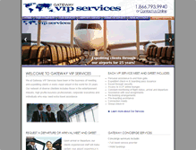 Tablet Screenshot of gatewaymeetandgreet.com